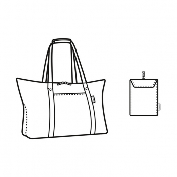 Сумка складная Mini Maxi Travelshopper, Fifties black
