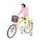 Корзина для велосипеда Bikebasket Plus, Mocha dots