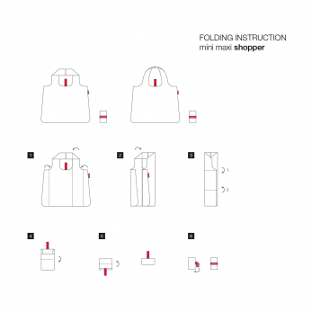 Сумка складная Mini Maxi Shopper, Structure