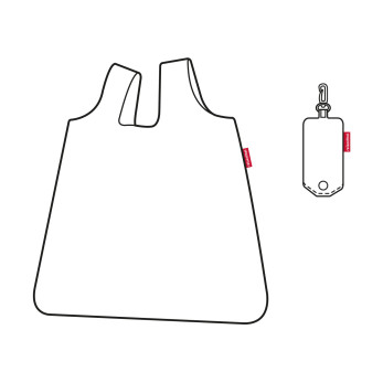 Сумка складная Mini Maxi Shopper Pocket, Marsala
