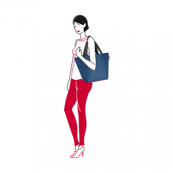 Сумка Shopper M, Navy red