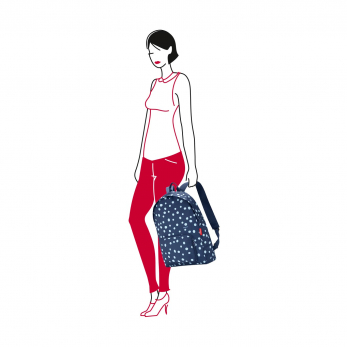 Рюкзак складной Mini Maxi, Spots navy