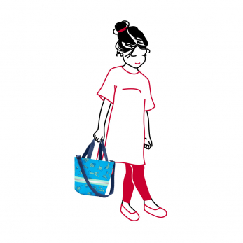 Сумка детская Shopper XS, Cactus blue