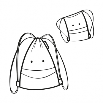 Мешок детский Mysac Circus, Red