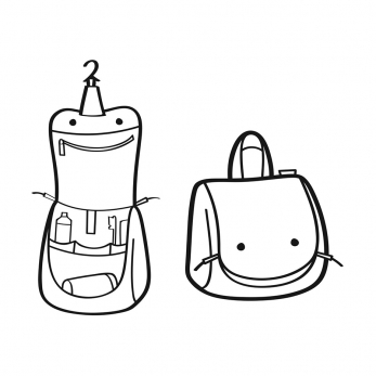 Органайзер детский Toiletbag Cats and dogs, Mint