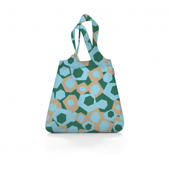 Сумка складная Mini Maxi Shopper, Geometry blue