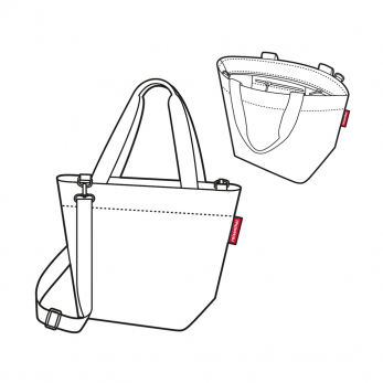 Сумка Shopper XS Diamonds Rouge