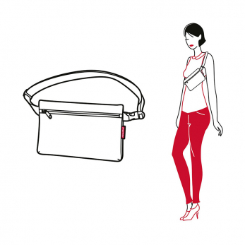 Сумка поясная Beltbag Flat Reflective