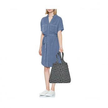 Сумка складная Mini Maxi Shopper Signature Black