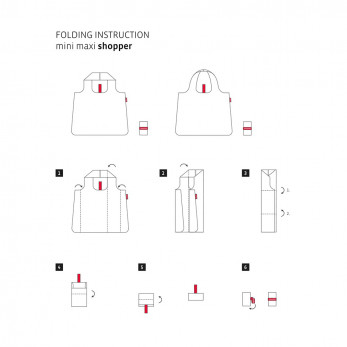 Сумка складная Mini Maxi Shopper Signature Red