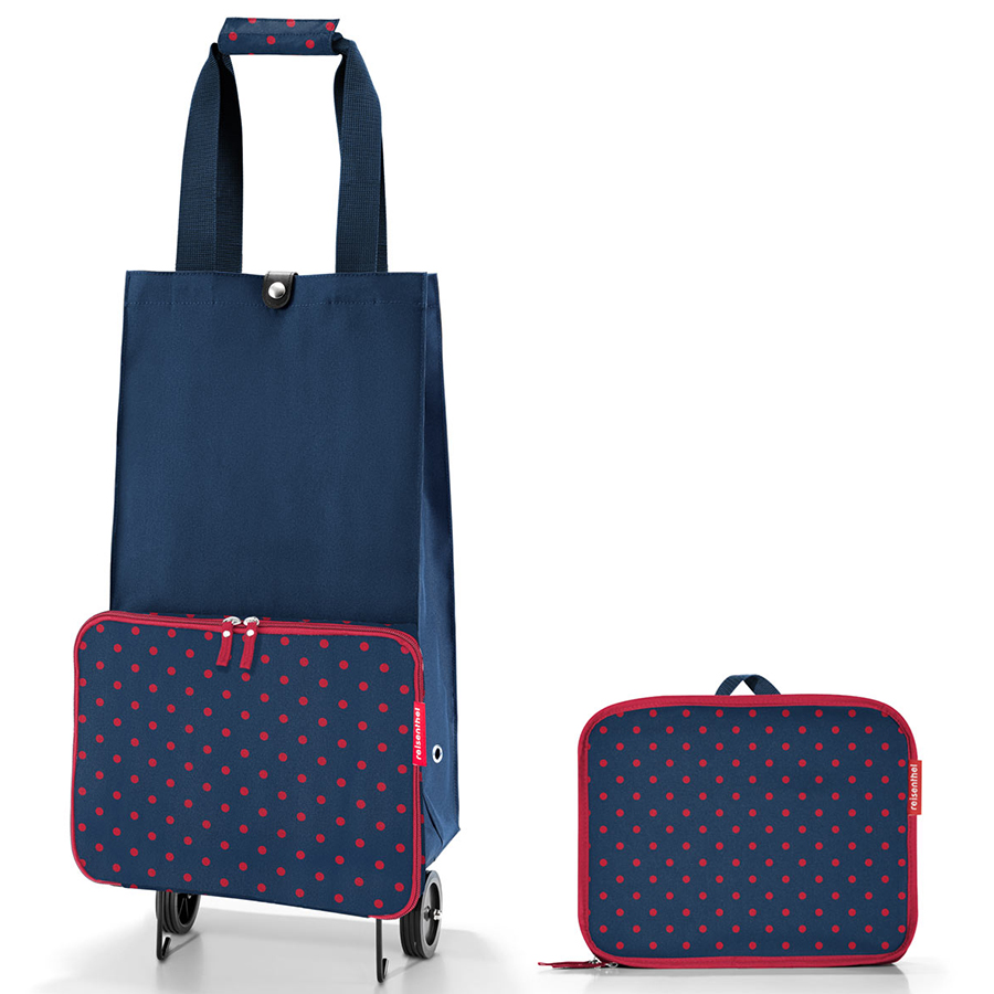 Сумка на колесиках Foldabletrolley mixed dots red Reisenthel HK3075