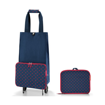 Сумка на колесиках Foldabletrolley Mixed Dots Red
